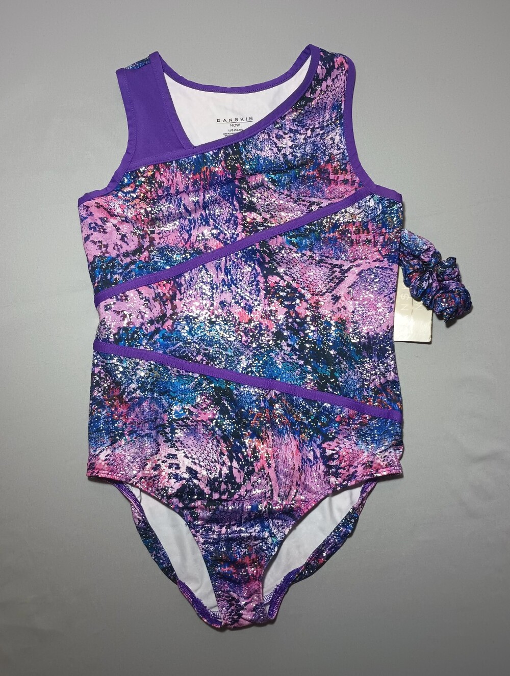 Danskin Now Girls' Print Leotard W/ Keyhole Back